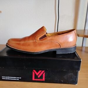 Sandro Moscoloni Men's Brown Leather Loafers
